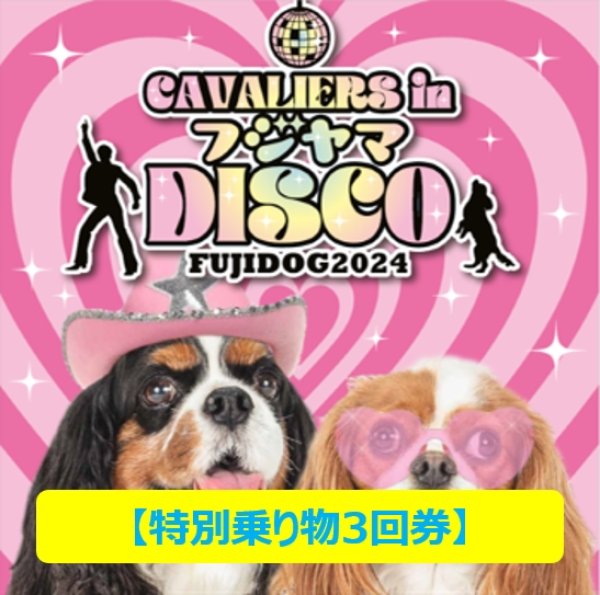 画像1: 【特別乗り物３回券】前売券 FUJIDOG2024【CAVALIERS IN フジヤマDISCO】 (1)