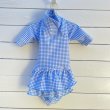 画像3:  2月新作 【キャバスーツ FRILL】GINGHAM SMOCK (3)